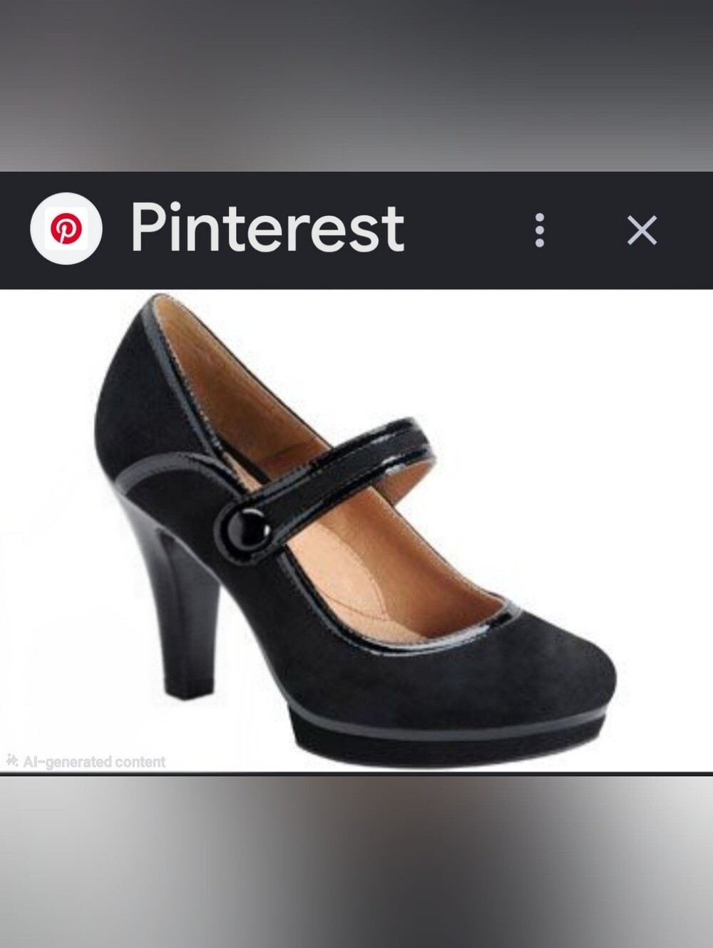 SÖFFT Black Suede Mary Jane Platform Block Heels Pumps Patent Trim Women’s 9M